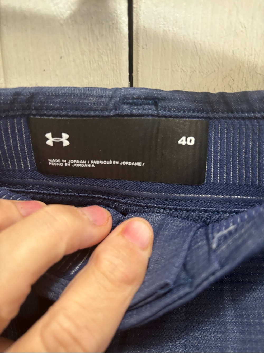 Under armour Men's Navy Textured Dress Shorts